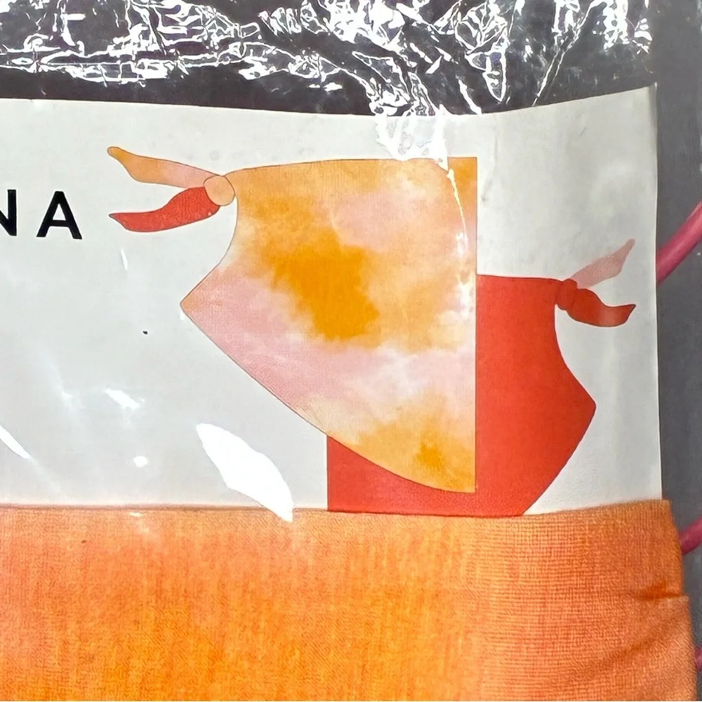 🐼 3/$25 NWT Reversible Bandana Mask - Orange & Pink Tie-Dye